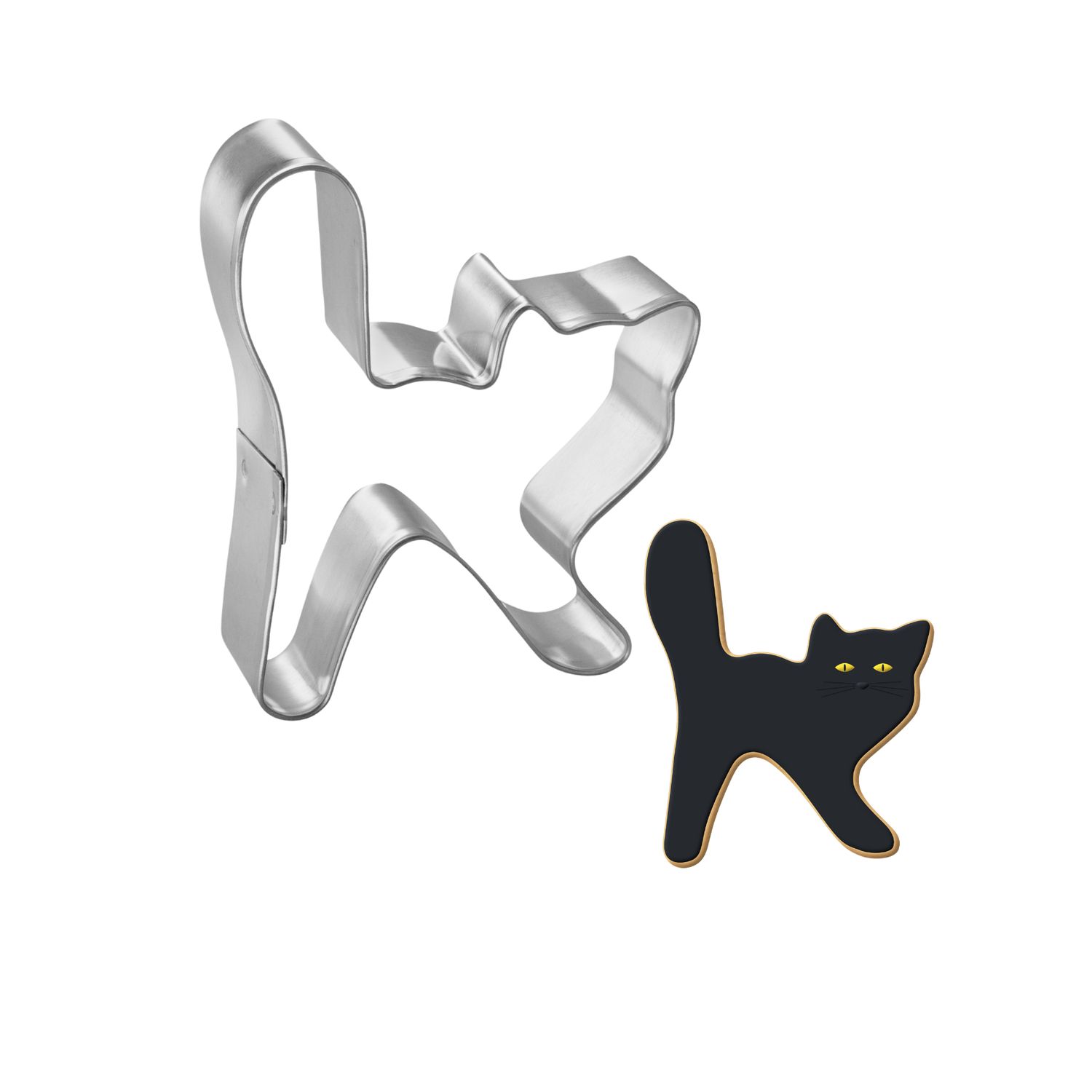 Scary Cat Stainless Steel Cookie Cutter 4 in S921