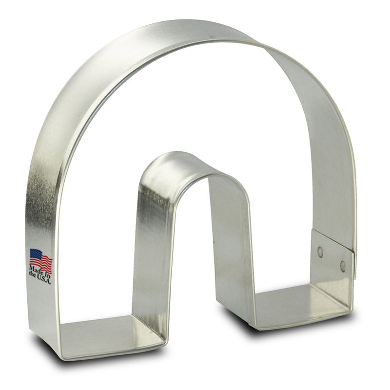 Rainbow Horse Shoe Stainless Steel Cookie Cutter 3 in S1326 Rainbow Horse Shoe Stainless Steel Cookie Cutter 3 in S1326