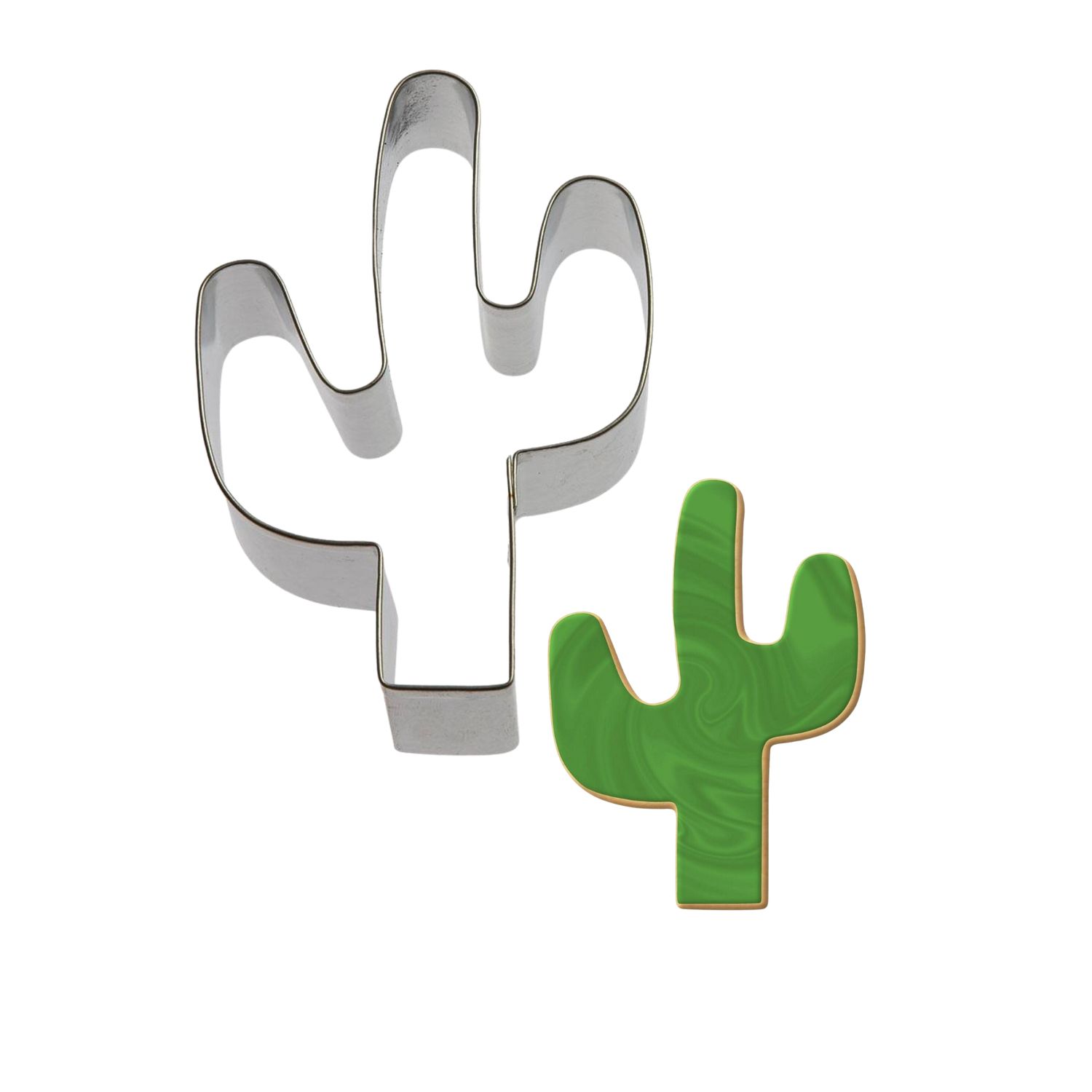 Cactus Stainless Steel Cookie Cutter 4.25 in S977F