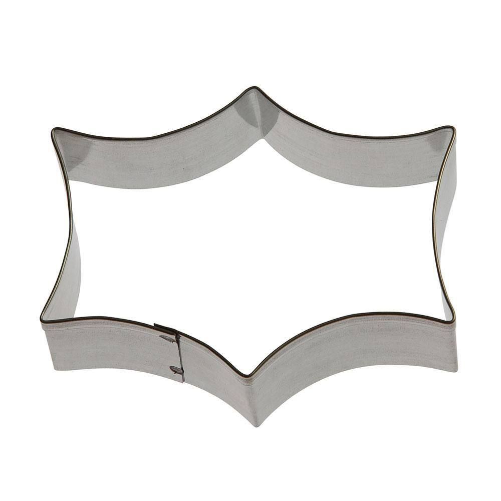 Sparkle plaque cookie cutter, decorative cookie cutter