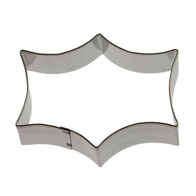 Sparkle plaque cookie cutter, decorative cookie cutter