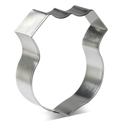 Police Badge Stainless Steel Cookie Cutter 4.25 in S1600