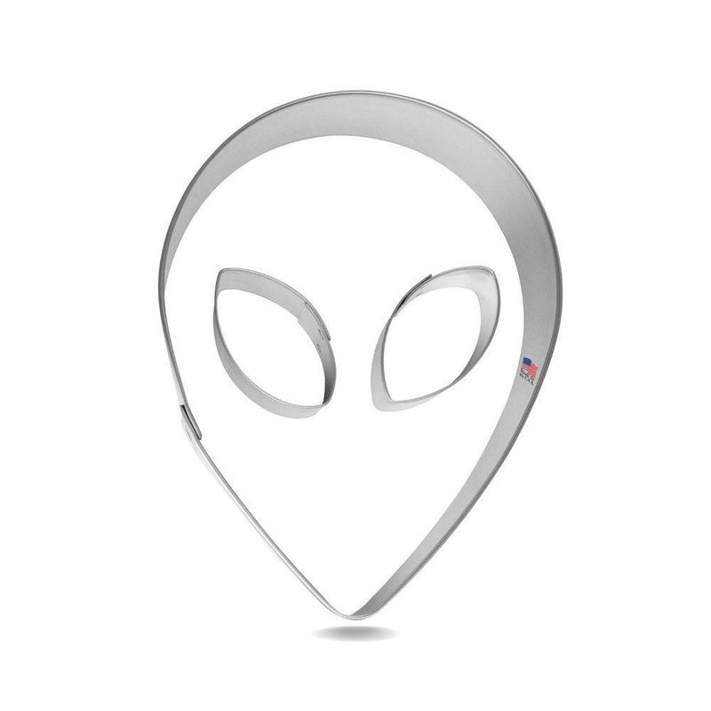 Alien Head With Eyes Stainless Steel Cookie Cutter 3 Pc Set S1245 Alien Head With Eyes Stainless Steel Cookie Cutter 3 Pc Set S1245