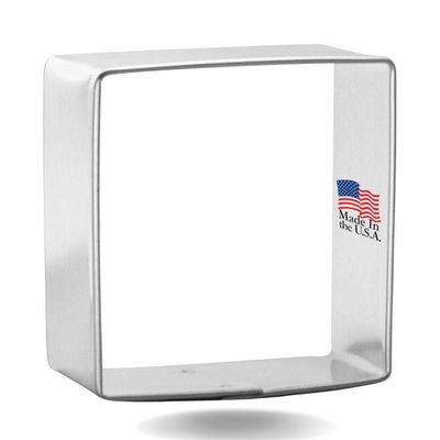 Square Stainless Steel Cookie Cutter 2 in S0711 Square cookie cutter, geometric cookie cutter