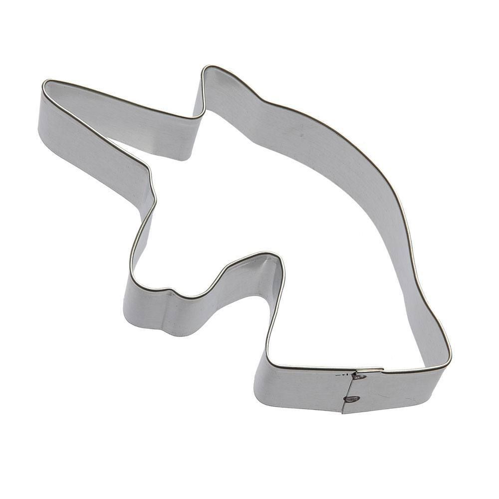 Unicorn Head Stainless Steel Cookie Cutter 4.25 in S1207