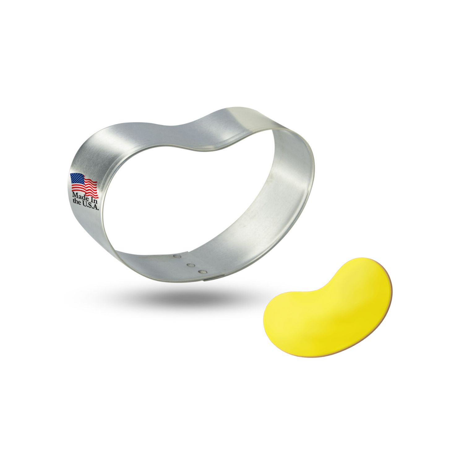 Jelly Bean Stainless Steel Cookie Cutter, 3 inch, S1307