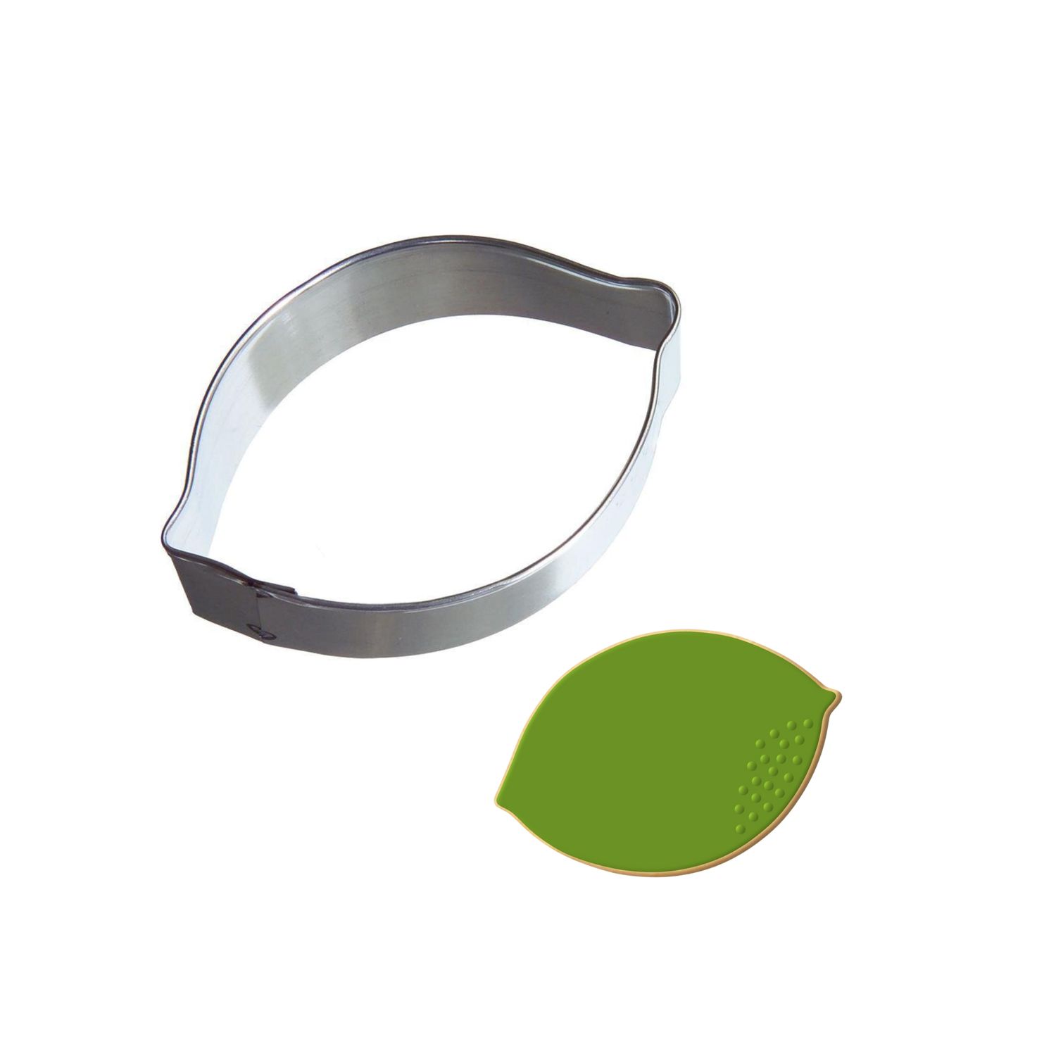 Lime Stainless Steel Cookie Cutter 2.75 in S1738