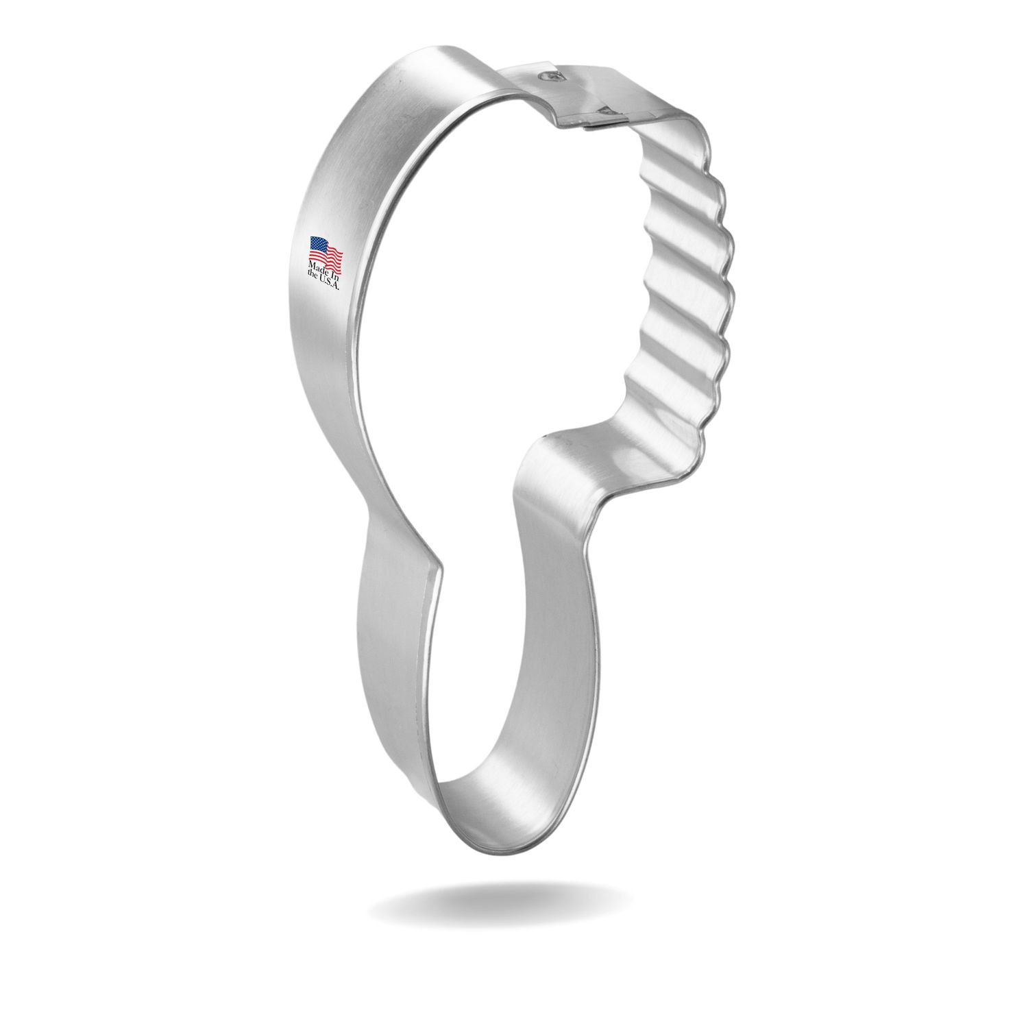 Hair Brush Stainless Steel Cookie Cutter 4 in S1728