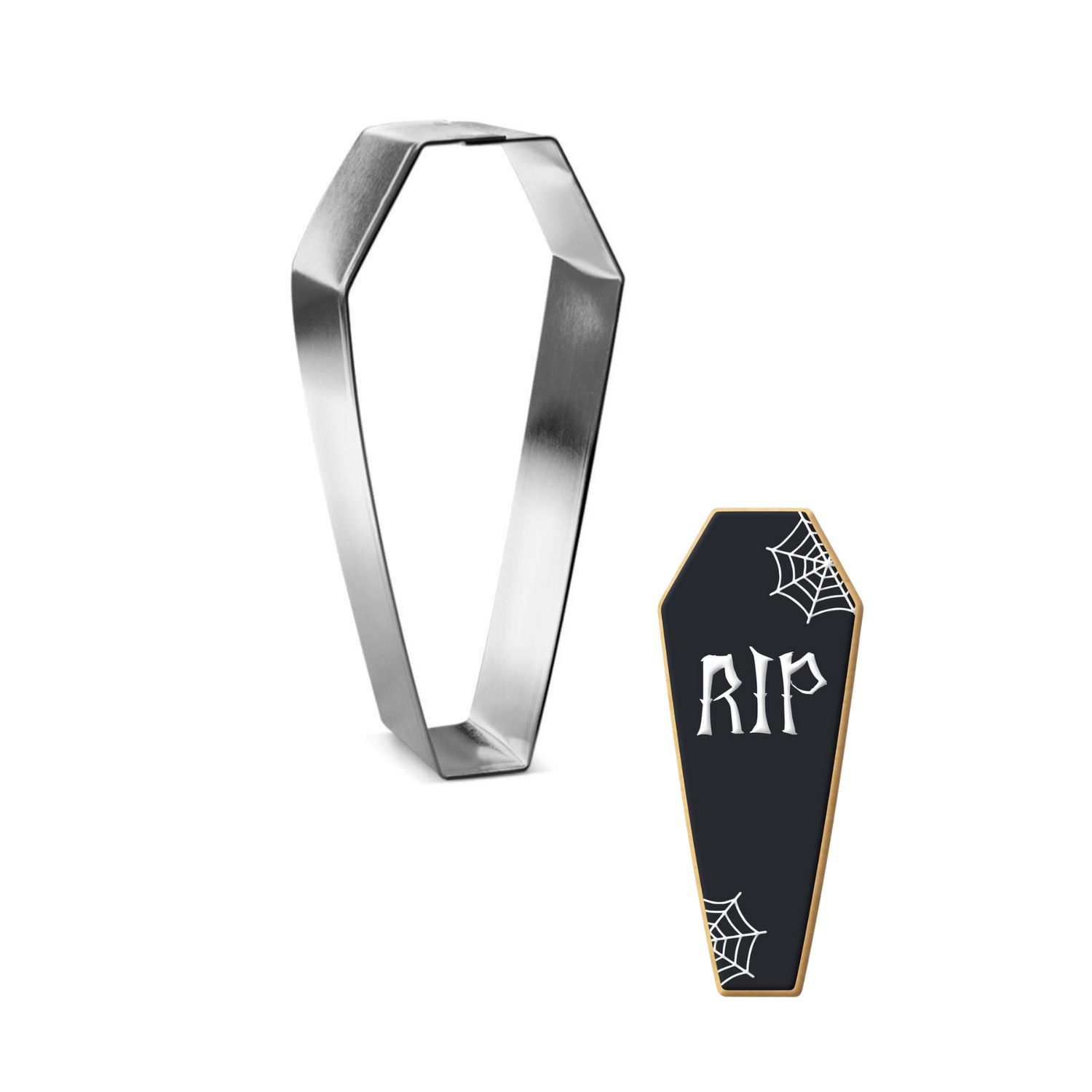 Coffin Sleeping Bag Stainless Steel Cookie Cutter 4.75 in S1737