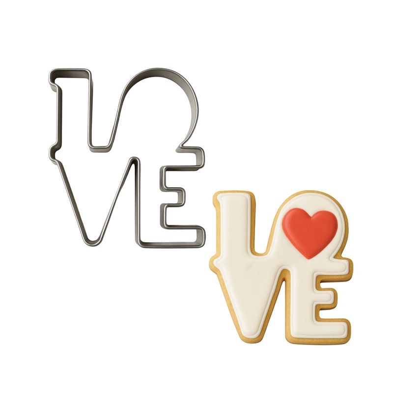 Love Stainless Steel Cookie Cutter 4.5 in S0918