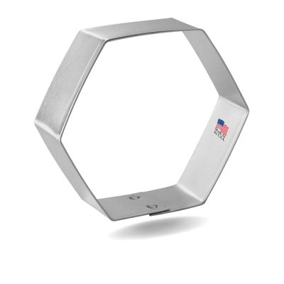 Hexagon Stainless Steel Cookie Cutter 3 in S701