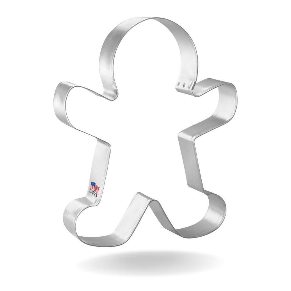 Gingerbread Man Stainless Steel Cookie Cutter 5.5 in S1376