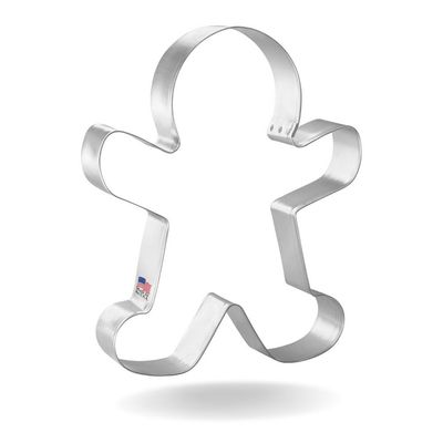 Gingerbread Man Stainless Steel Cookie Cutter 5.5 in S1376