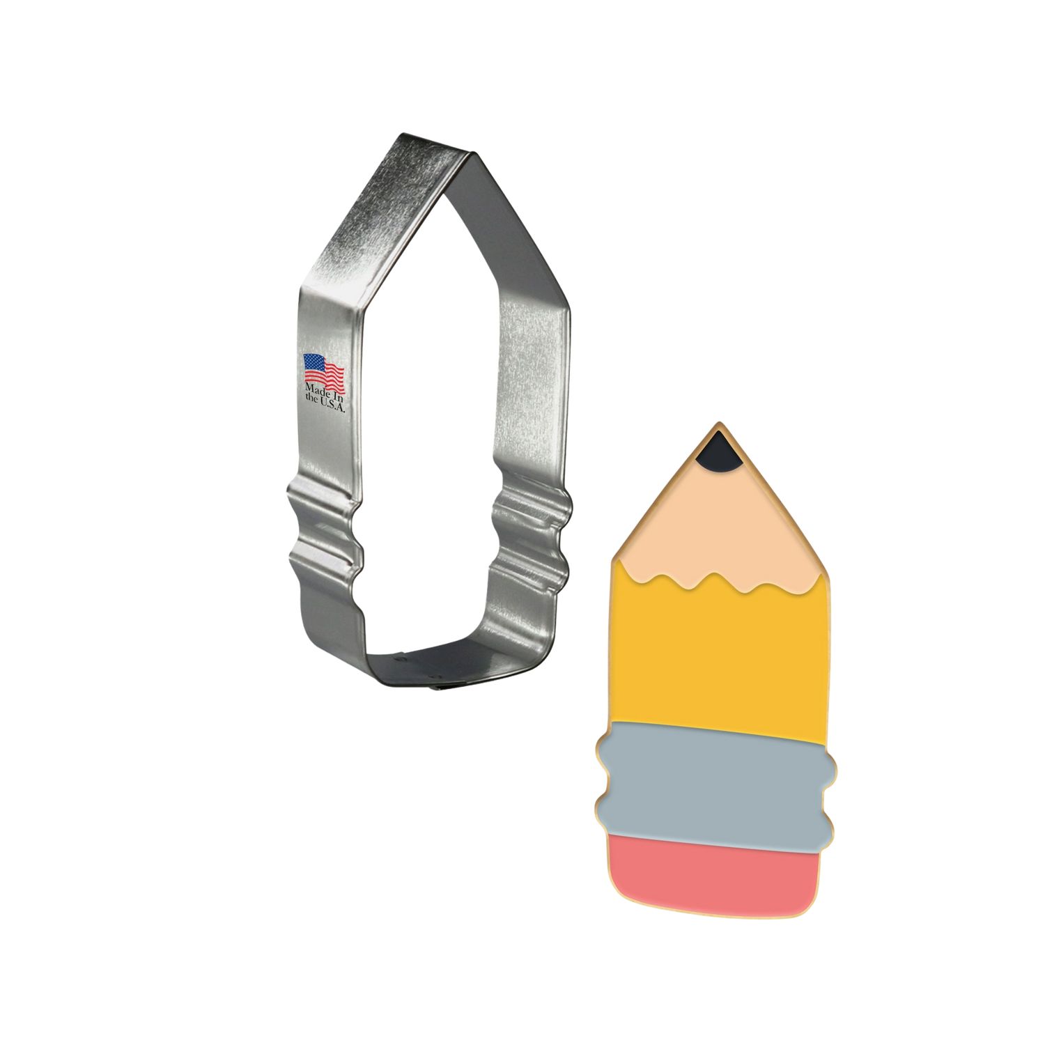 Chunky pencil cookie cutter