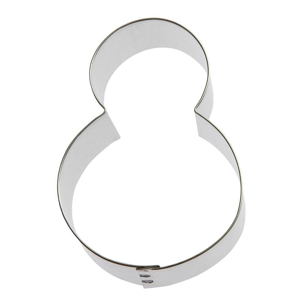 Snowman or Monster Eyes Stainless Steel Cookie Cutter 4 in S1622