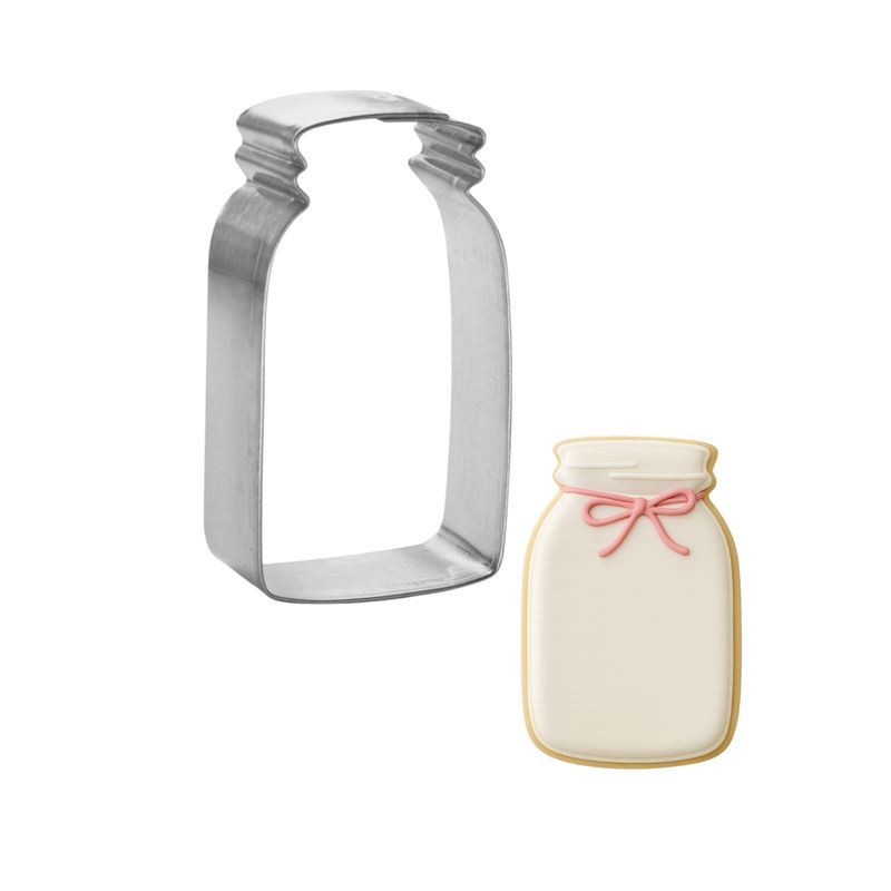 Mason Jar Stainless Steel Cookie Cutter 4.5 in S1602 Mason jar cookie cutter