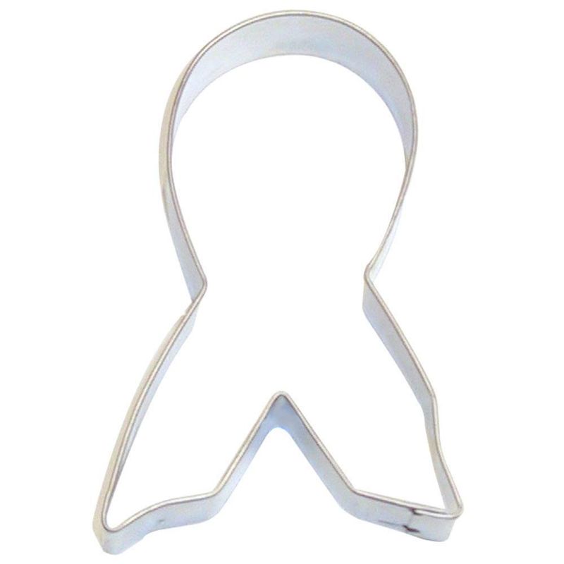 Awareness Ribbon Stainless Steel Cookie Cutter 4 in S1756 Awareness Ribbon Stainless Steel Cookie Cutter 4 in S1756