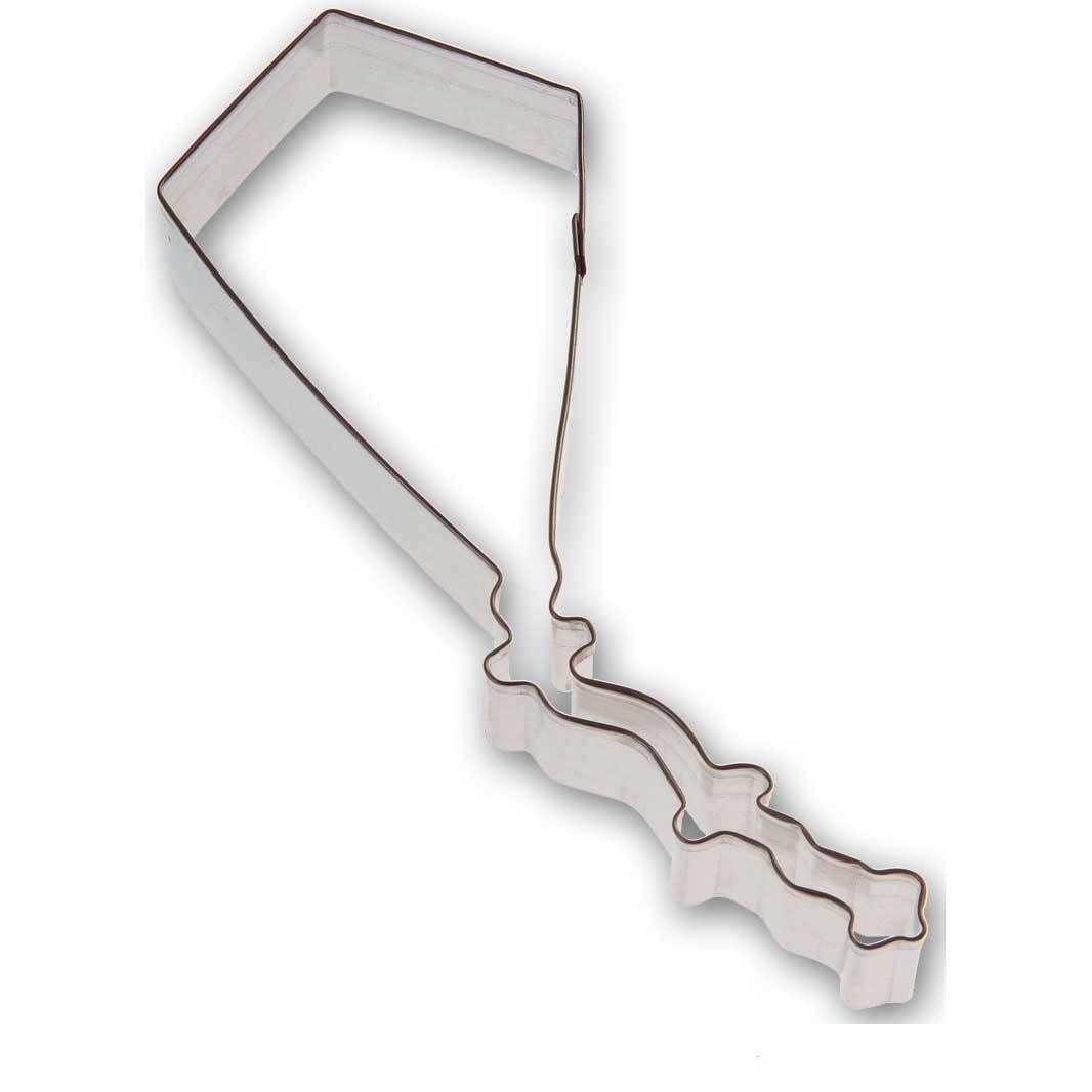 Kite 4 In., Tail 3 In. Stainless Steel Cookie Cutter Total Length 7 In. S1420