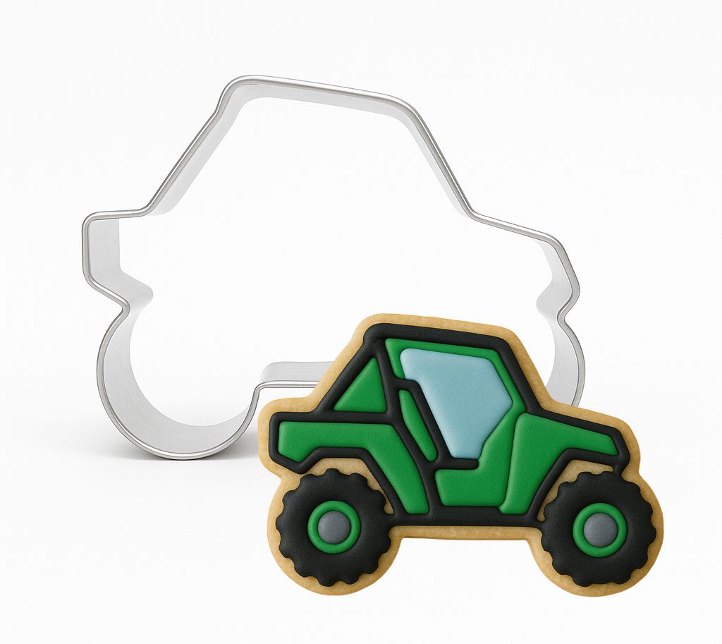 UTV  Four Wheeler Off-Road Vehicle Stainless Steel Cookie Cutter 4.5 in S1911