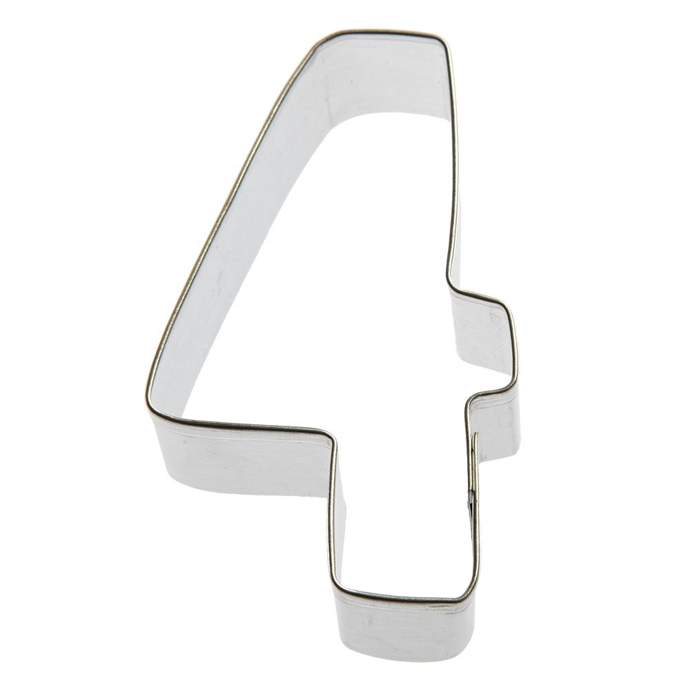 Number Four Stainless Steel Cookie Cutter 3 in S1514