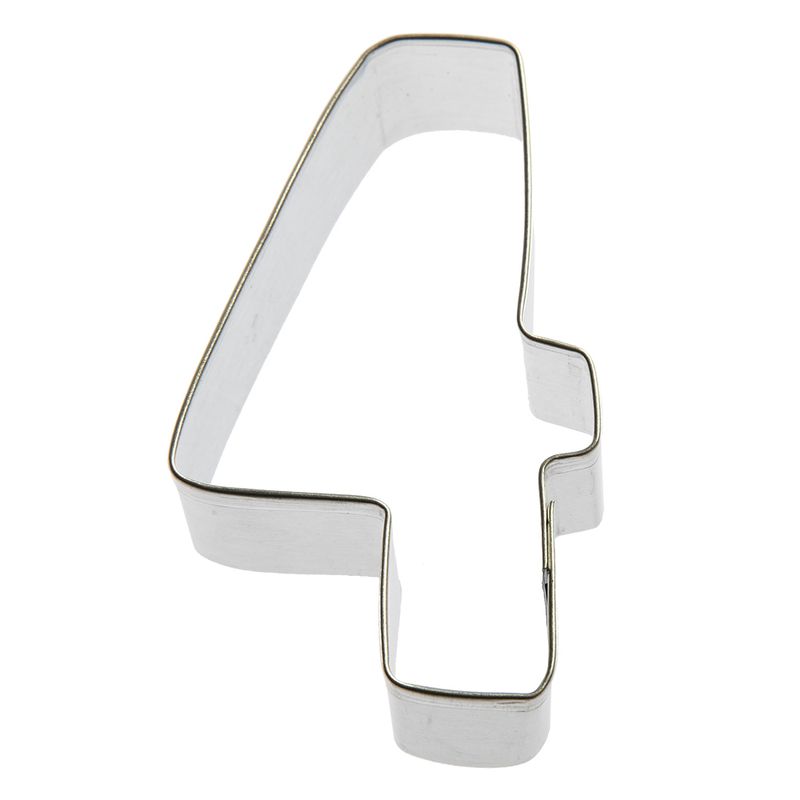 Number Four Stainless Steel Cookie Cutter 3 in S1514 Number Four Stainless Steel Cookie Cutter 3 in S1514