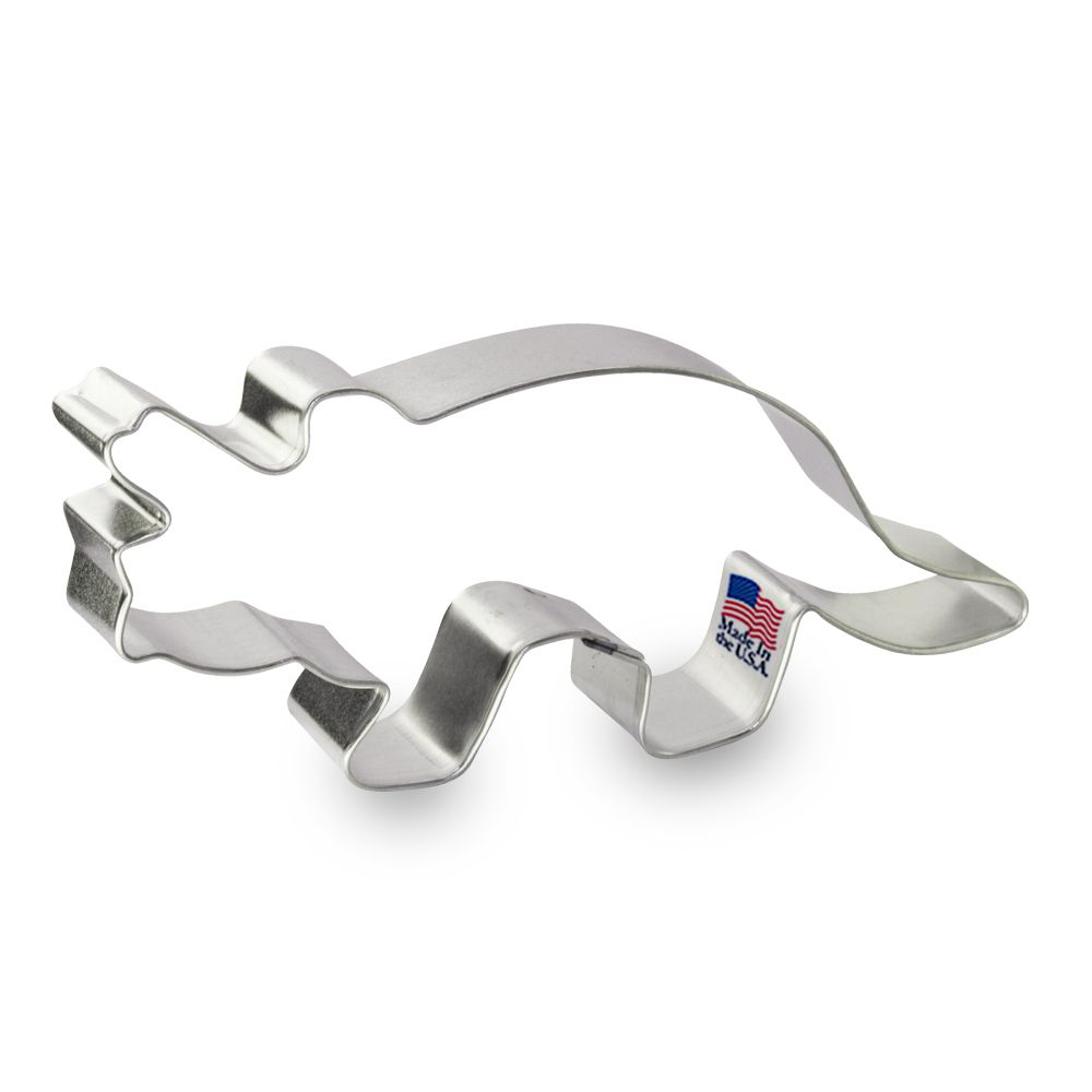 Triceratops Dinosaur Stainless Steel Cookie Cutter 5 in S1131