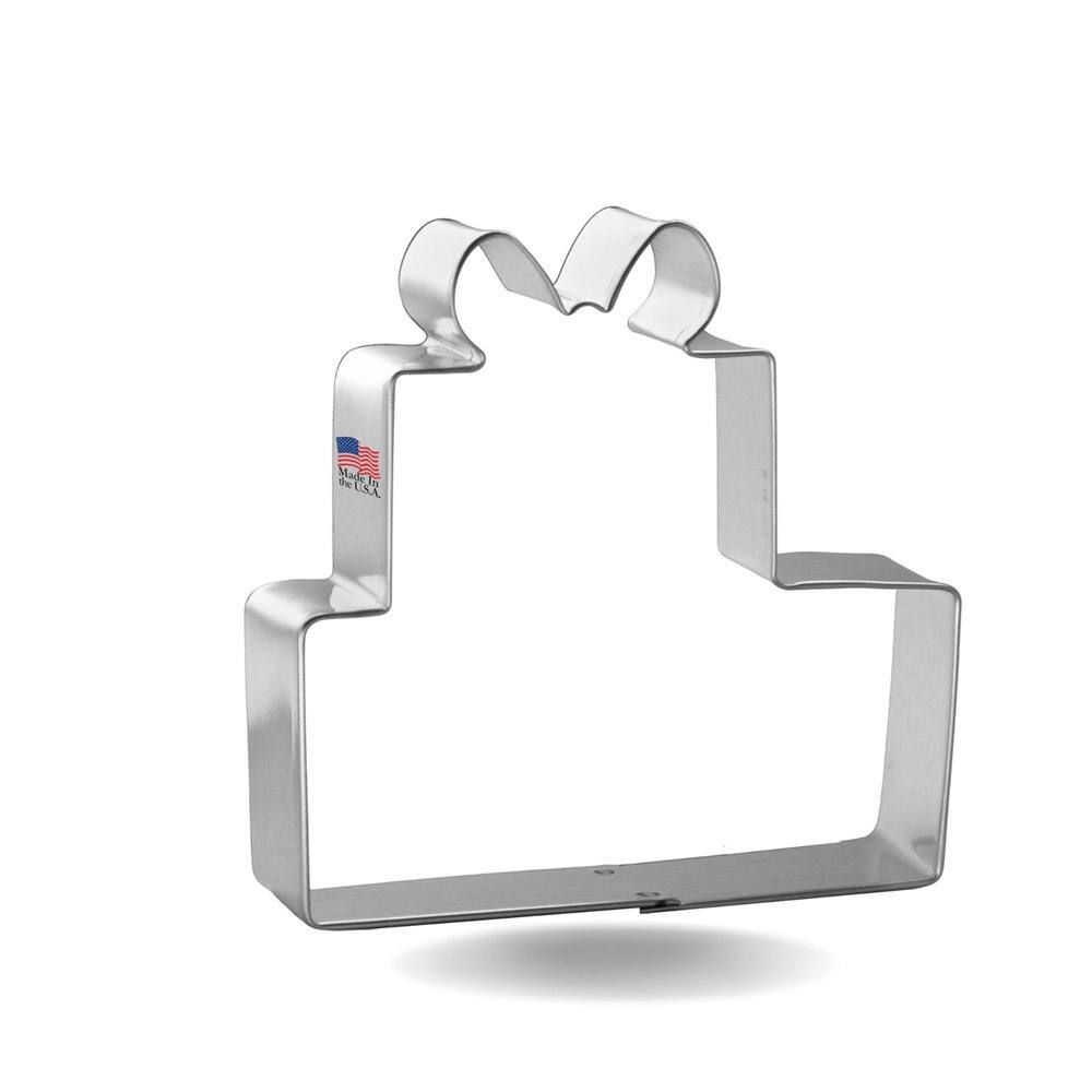 Stacked Gift Boxes Stainless Steel Cookie Cutter 3.75 in S1173