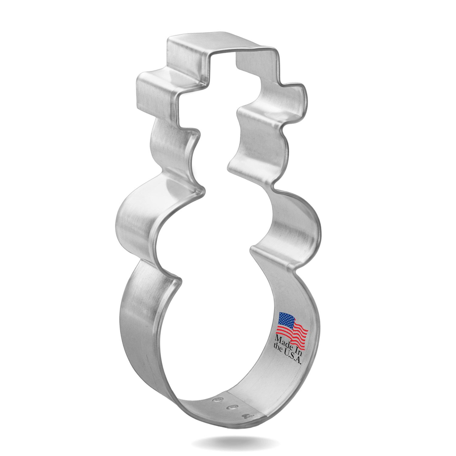 Snowman With Hat Stainless Steel Cookie Cutter 3.5 in S544