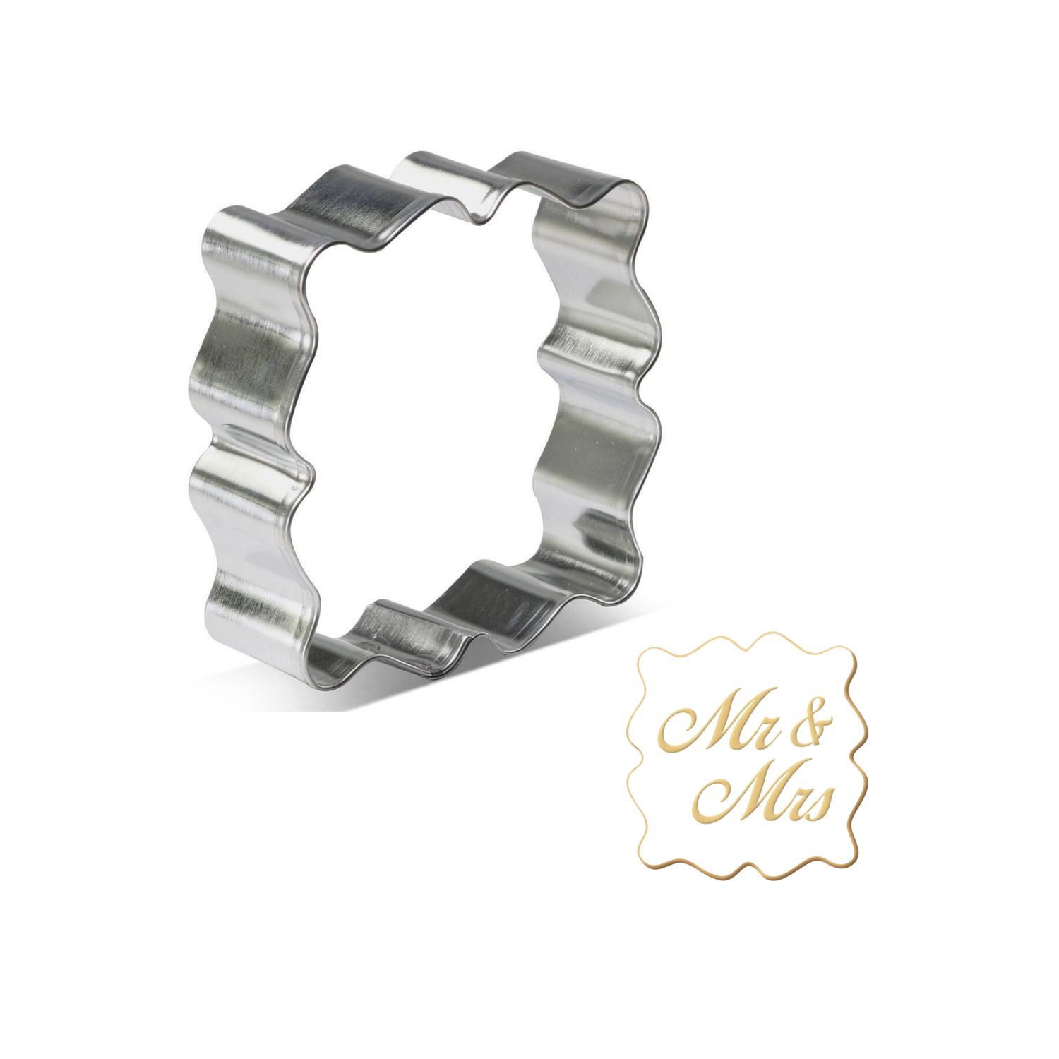 Fancy plaque cookie cutter
