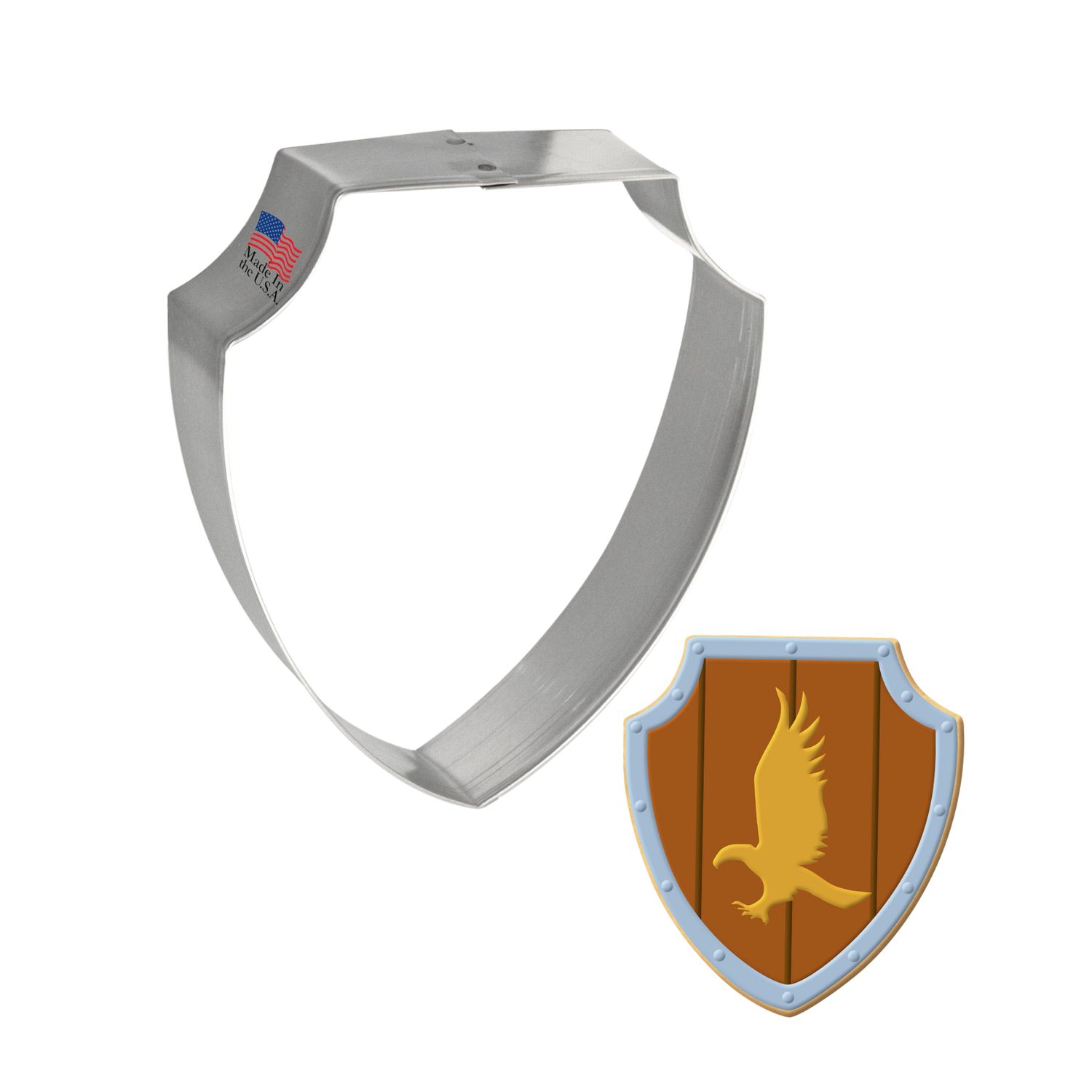 Badge Shield Plaque Stainless Steel Cookie Cutter 3.75" S1011