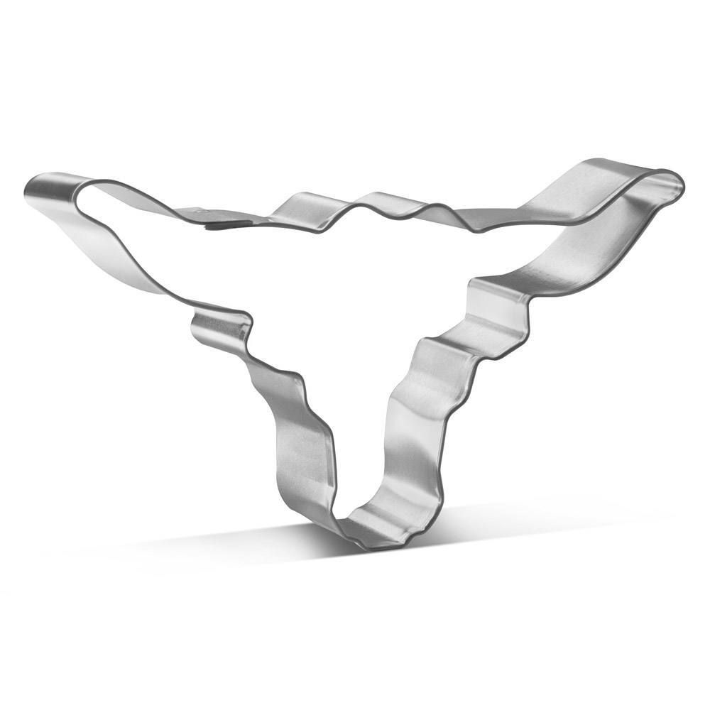 Medium Longhorn Stainless Steel Cookie Cutter 4.5 in S1243