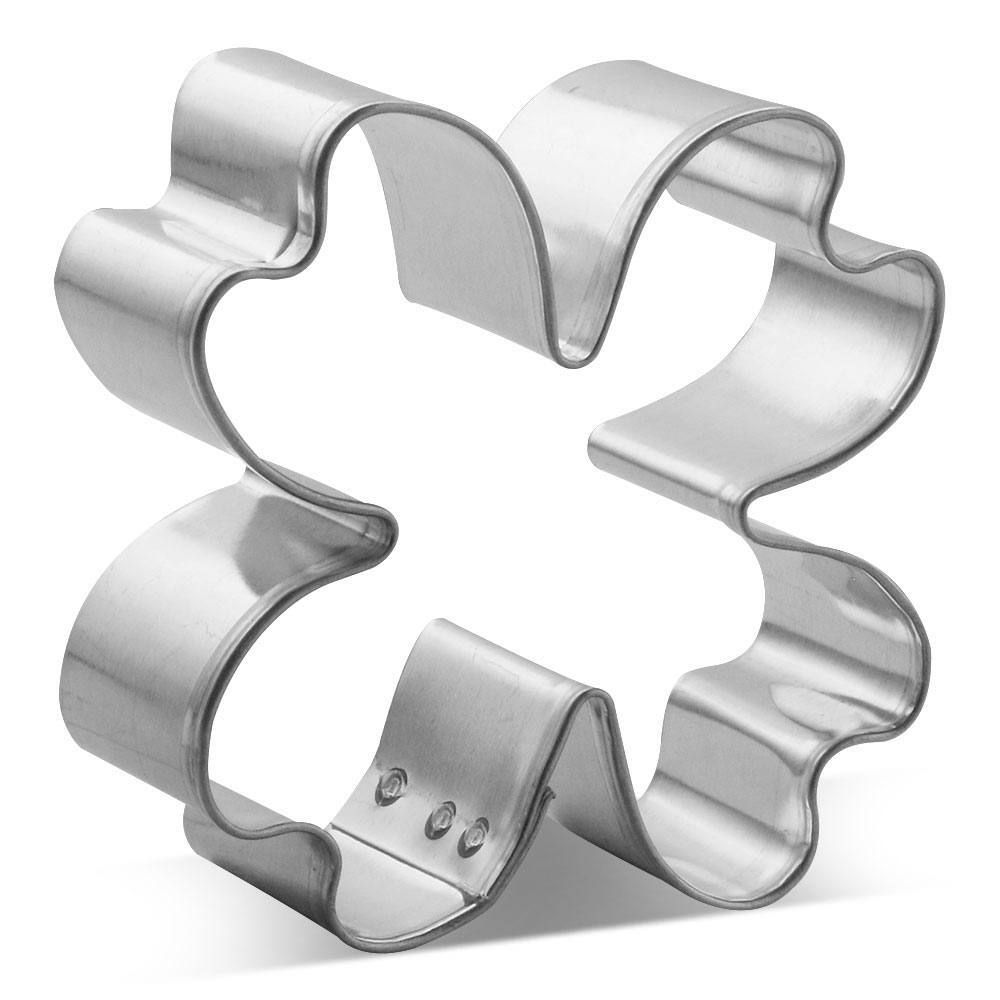 Four Leaf Clover Stainless Steel Cookie Cutter 2.75 in S1535