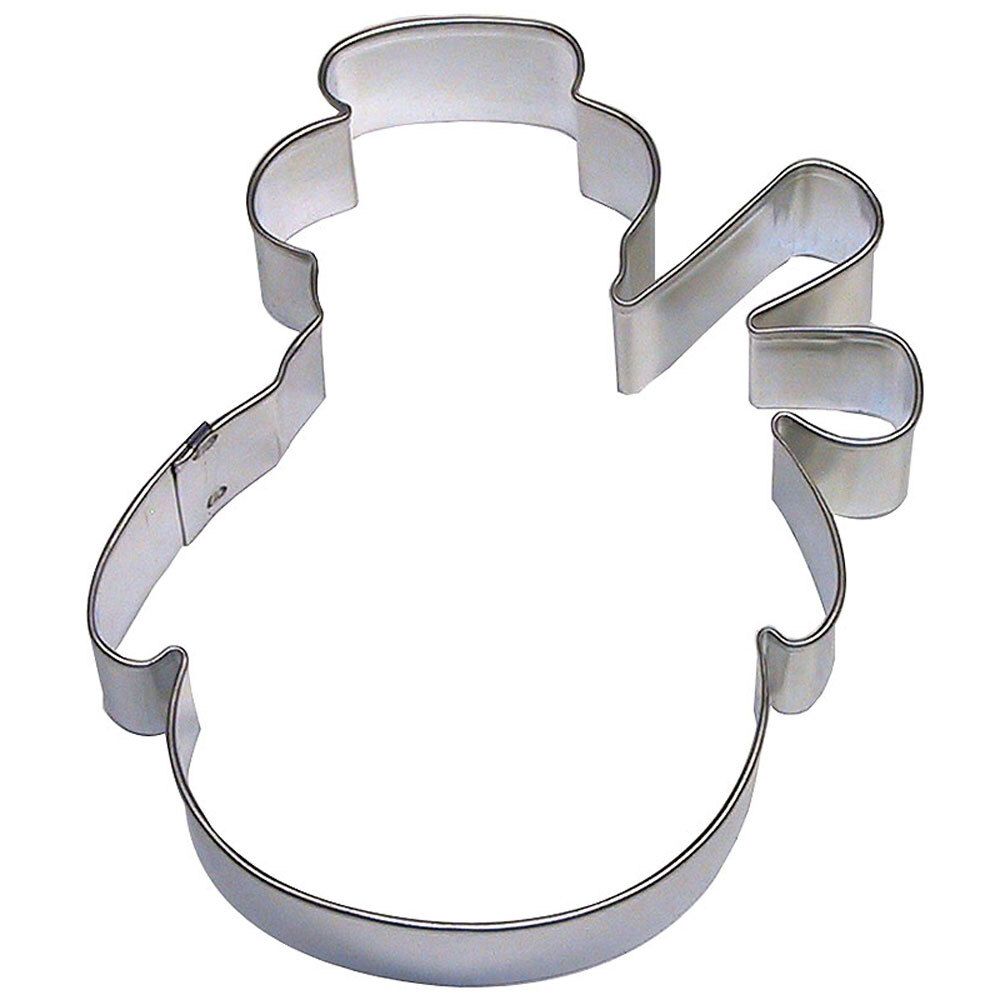Snowman With Scarf Stainless Steel Cookie Cutter 4.25 in S1380