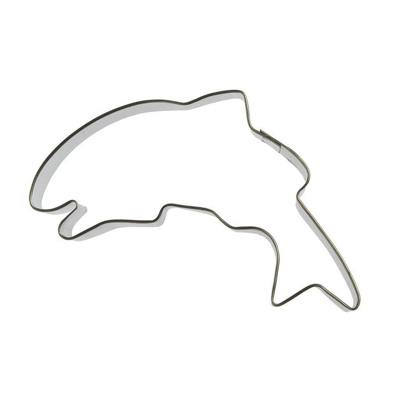 Salmon Stainless Steel Cookie Cutter 4 in S1254