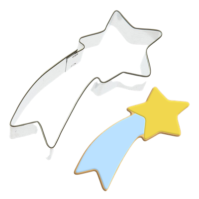 Shooting Star Stainless Steel Cookie Cutter 4 in S1234