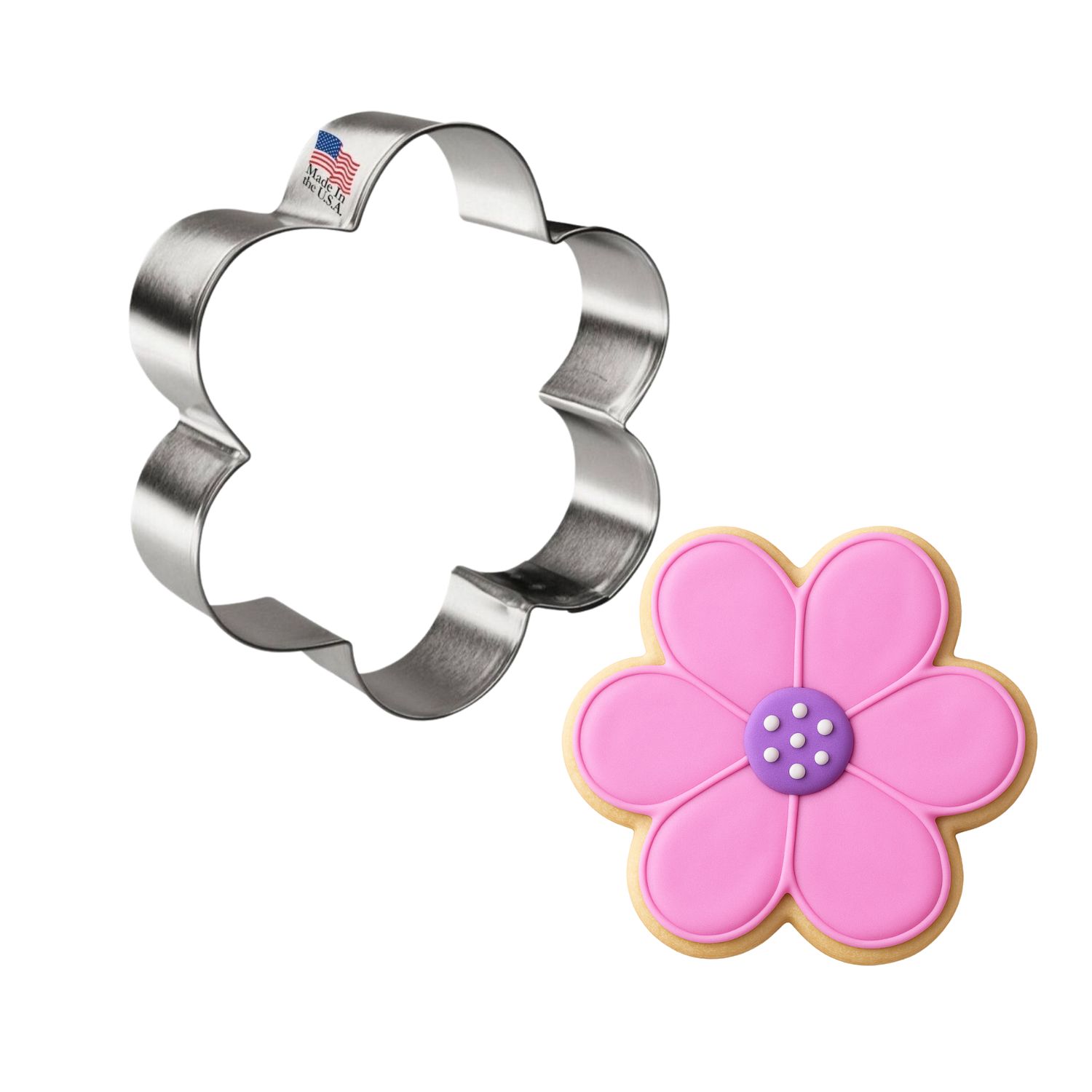 Scallop flower cookie cutter