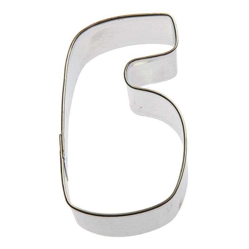 Number 6 Six Stainless Steel Cookie Cutter 3 in S1516 Number 6 Six Stainless Steel Cookie Cutter 3 in S1516