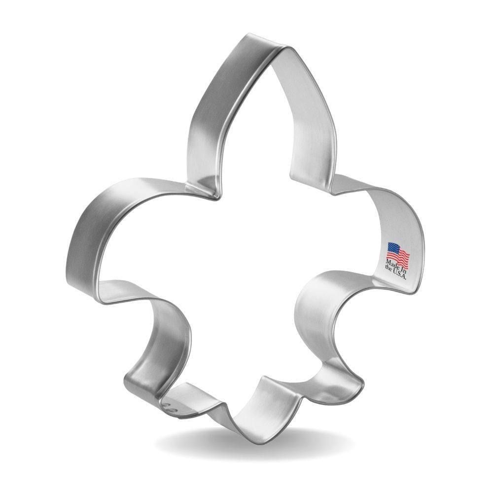 Fleur De Lis Stainless Steel Cookie Cutter 4 3/8 in S1190