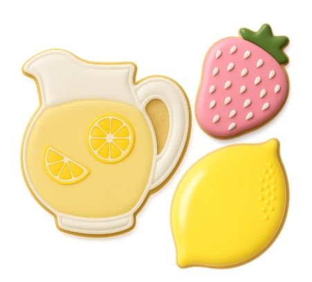 Strawberry Lemon Pitcher Cookie Cutter 3 Pc Box Set L9054 Strawberry Lemon Pitcher Cookie Cutter 3 Pc Box Set L9054