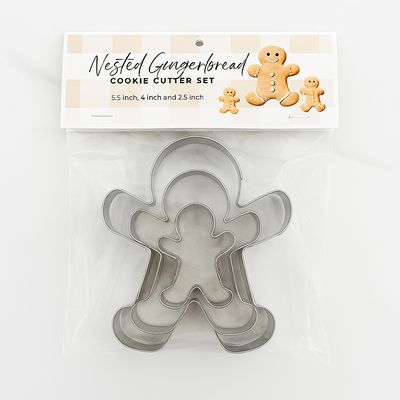 Gingerbread Nested Cookie Cutter Set 3 Piece HS0518