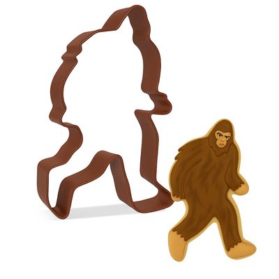 Bigfoot Big Foot Sasquatch Poly Resin Brown Cookie Cutter 4.6 in PR1571B