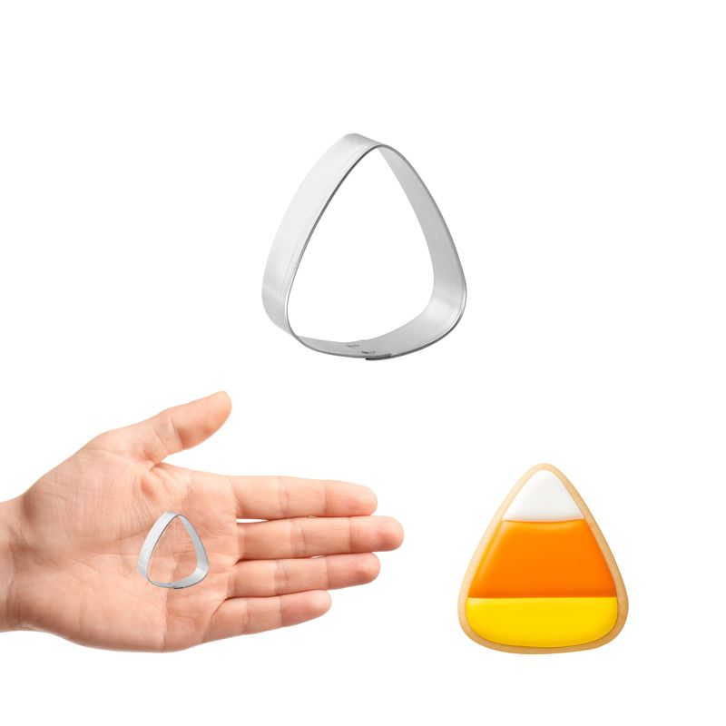 Mini Pie Slice, Candy Corn, Guitar Pick Cookie Cutter 1.75 in M202