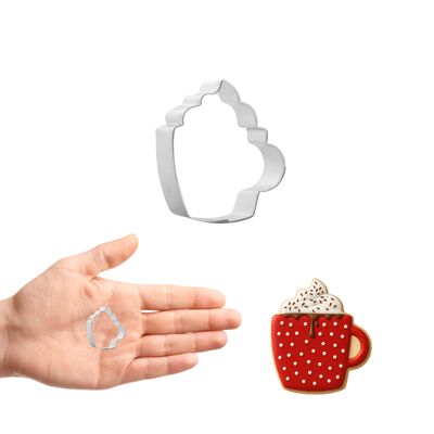 Mini Cocoa Mug Cookie Cutter 1.6 in M207