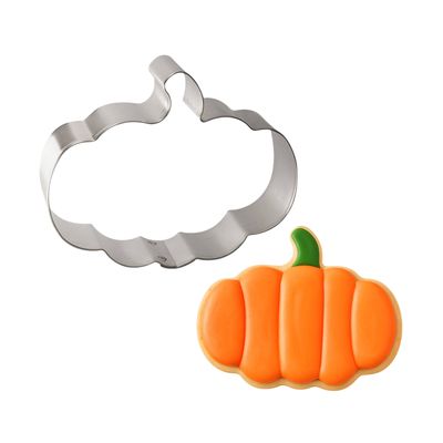 Flat Pumpkin Cookie Cutter 3.75 in B1576