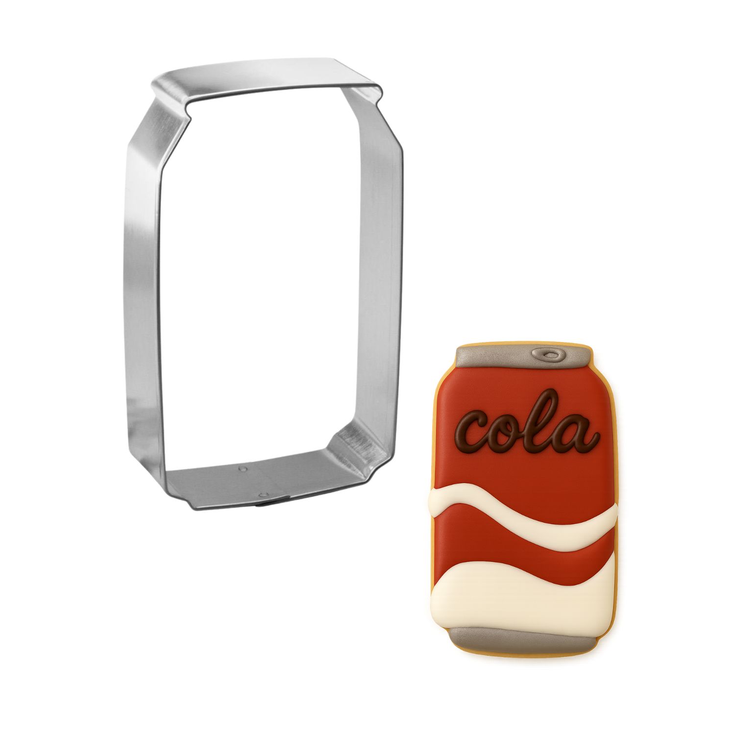 Soda Beer Can Cookie Cutter 4 in B1749