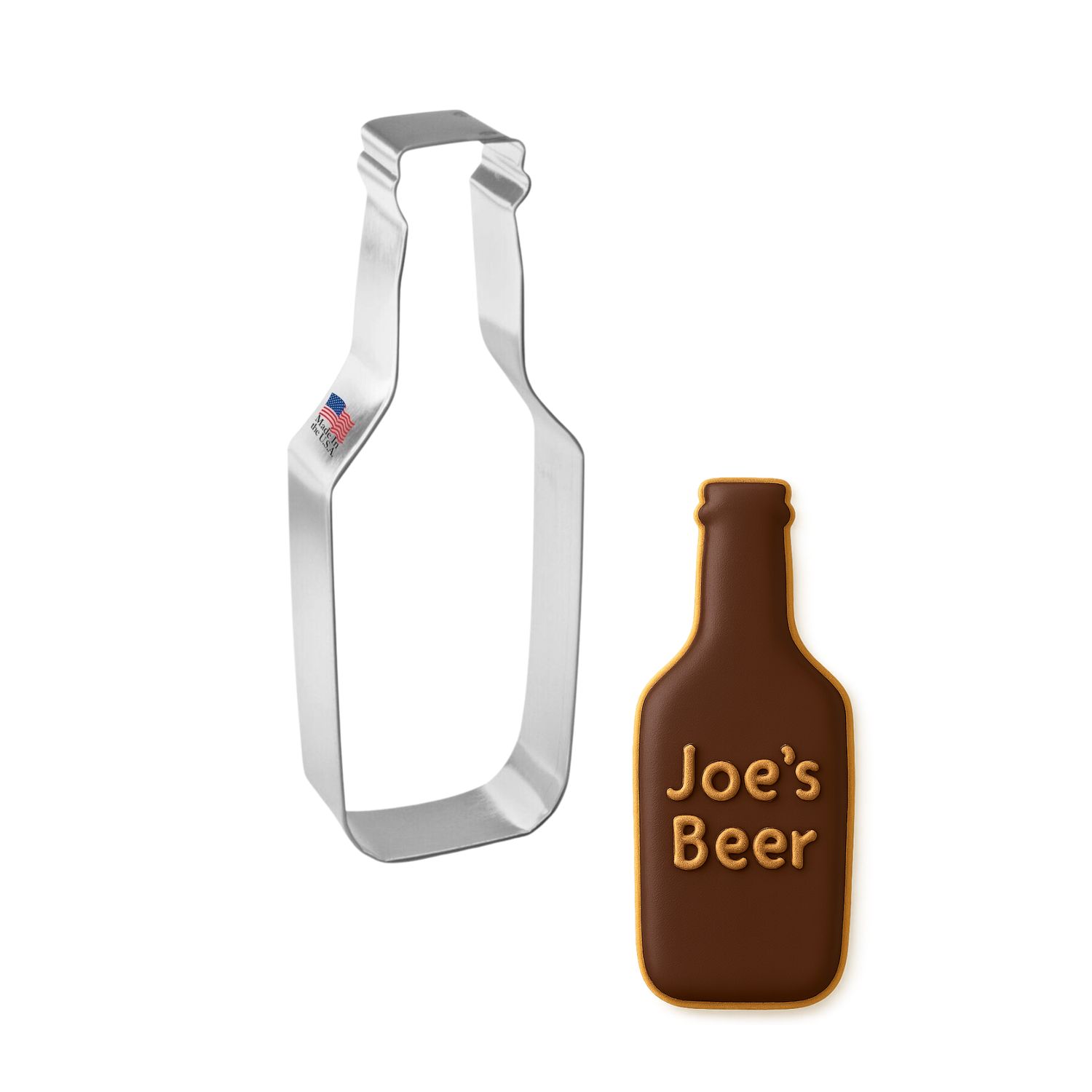 Soda or Beer Bottle Cookie Cutter 6 in B1718