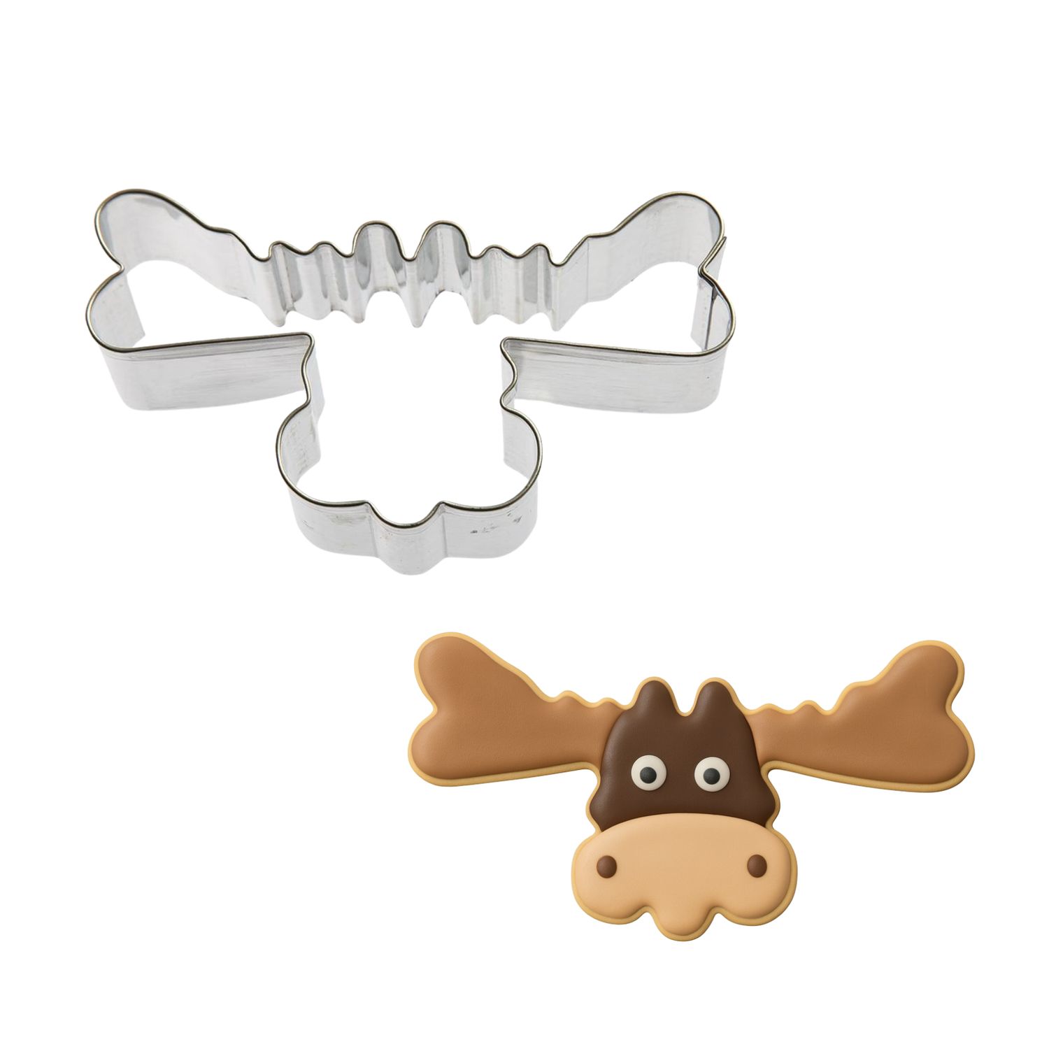 Mini Moose Head Cookie Cutter 2.1 inch M110