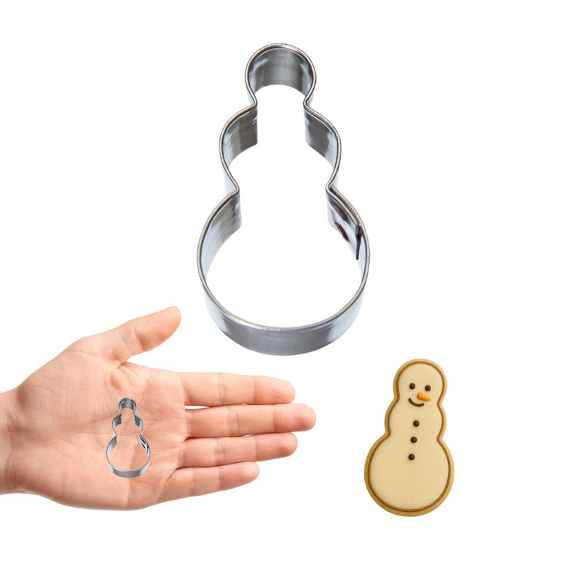 Mini Snowman Primitive Cookie Cutter 1.5 in M111