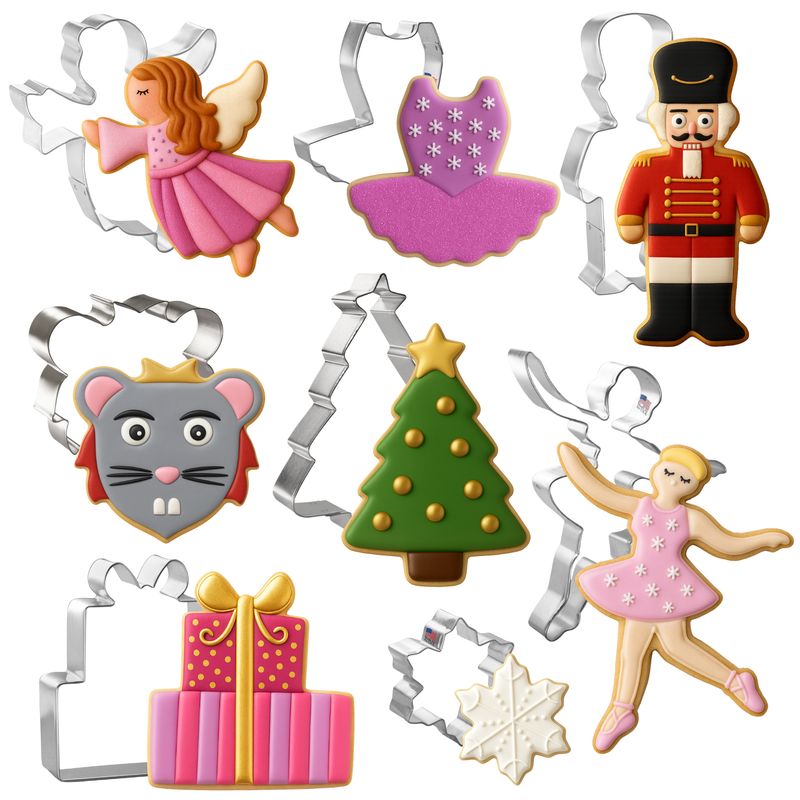 Nutcracker Christmas Ballet Cookie Cutter 8 Pc Set HS0515 Nutcracker Christmas Ballet Cookie Cutter 8 Pc Set HS0515