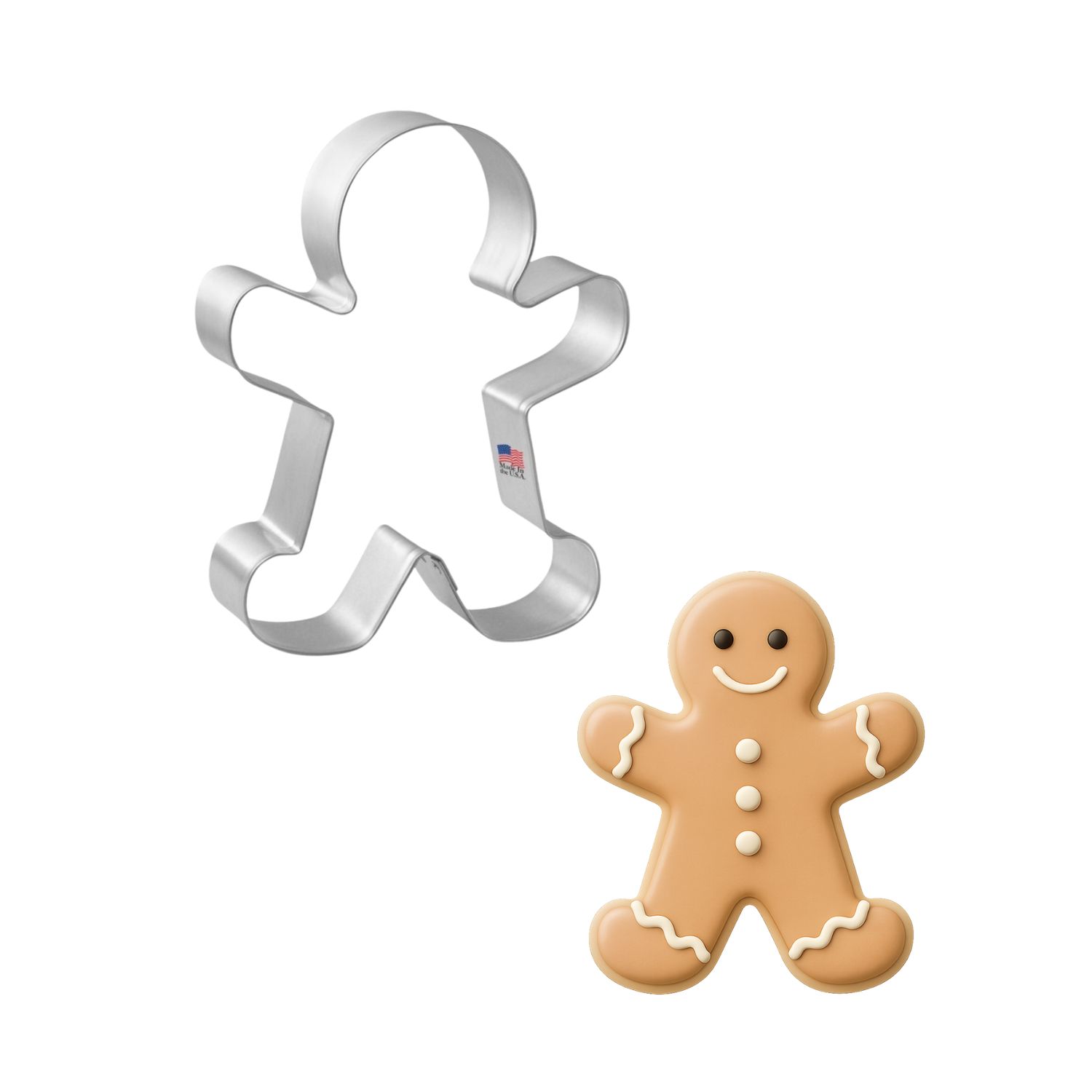 Gingerbread Man Cookie Cutter 4 in B1375
